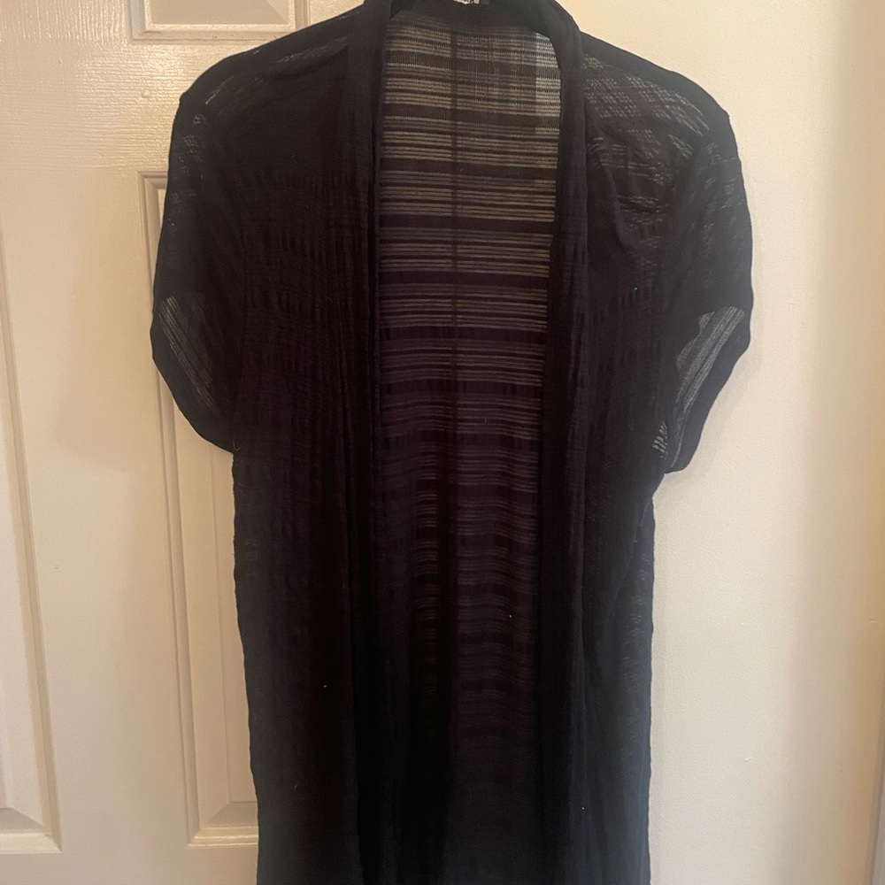 CKW sheer, short sleeve cardigan